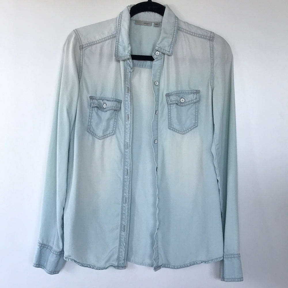 Halogen casual light blue shirt